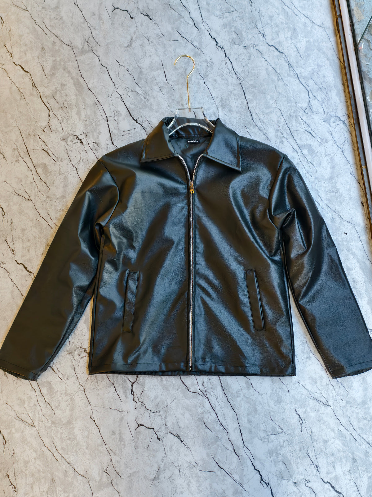 Boxyfit Leather Jacket (Black)